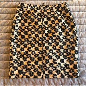Ann Taylor animal print skirt